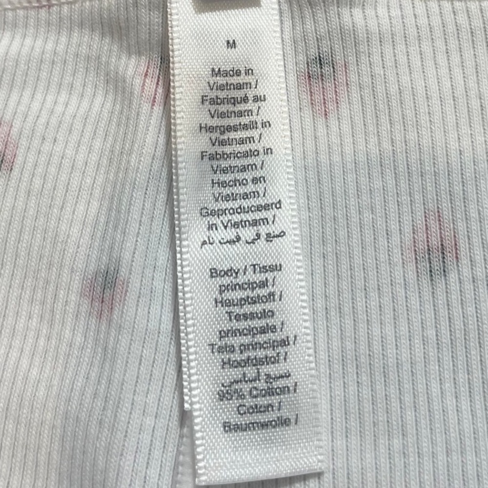 NWT Skims Cotton Ribbed Boxers Strawberry Print White Womens Size Medium - Picture 4 of 8